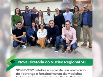 SOMEVESC celebra o início de um novo ciclo de liderança e fortalecimento da Medicina Veterinária na região Sul de Santa Catarina.