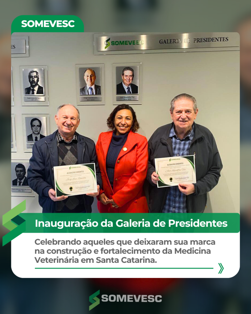 Inauguração da Galeria de Presidentes da SOMEVESC Inauguração da Galeria de Presidentes da SOMEVESC